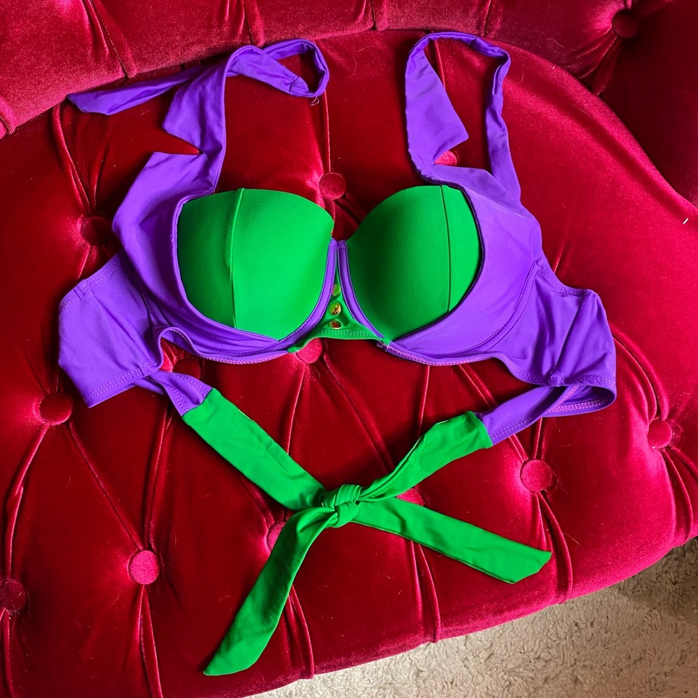 💚💜Joker bikini top💜💚